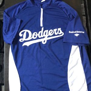 1/3 zip up Dodger Shirt